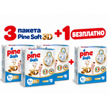 3+1 PINE SOFT JUMBO 3D 4 /7-14кг/ 224бр